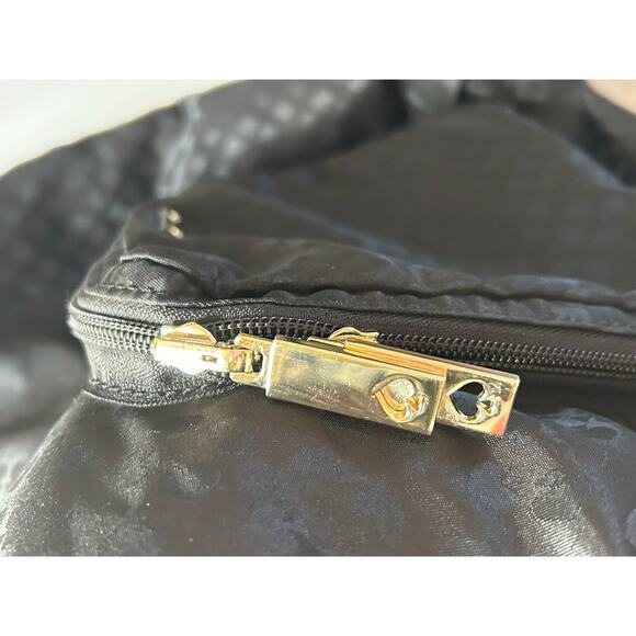 Kate Spade Rosemary All Play And No Work Fabric Tote Travel Collapsible Black - Picture 10 of 12